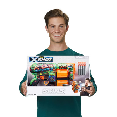 Іграшкова зброя Zuru X-Shot Швидкострільний бластер Skins Dread К.О. (12 патронів) (36517B)