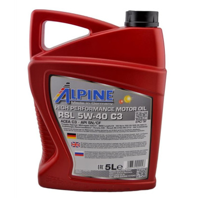 Моторна олива Alpine 5W-40 RSL С3 5л (0175-5)