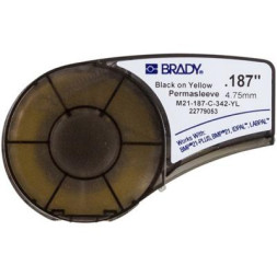 Етикетка Brady термозбіжна трубка, 1.57 - 3.81 мм, Black on Yellow (M21-187-C-342-YL)