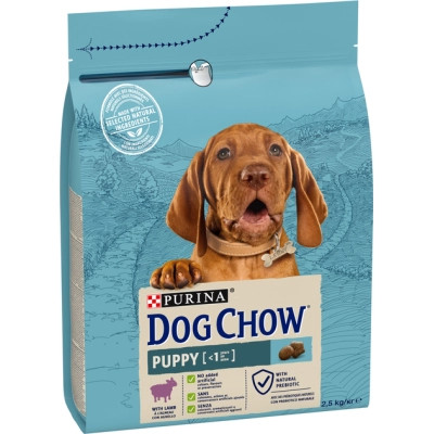 Сухий корм для собак Purina Dog Chow Puppy Lamb зі смаком ягняти 2.5 кг (7613034488657)