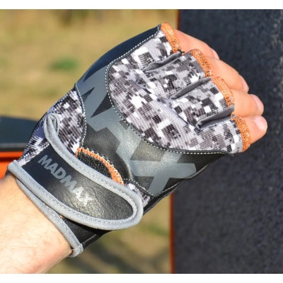 Рукавички для фітнесу MadMax MFG-831 Mti 83.1 Grey/Digital Camo XL (MFG-831_XL)