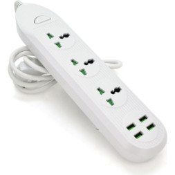 Мережевий фільтр живлення Voltronic TВ-Т16mini, 3роз, 4*USB White (ТВ-Т16mini-White)