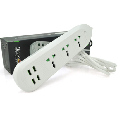 Мережевий фільтр живлення Voltronic TВ-Т16mini, 3роз, 4*USB White (ТВ-Т16mini-White)