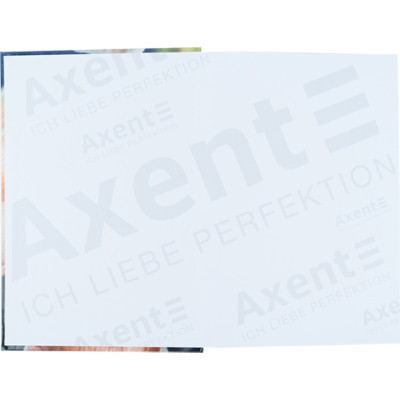 Книга записна Axent Flora А4 у твердій обкладинці 192 аркуші клітинка, жовта (8423-27-A)