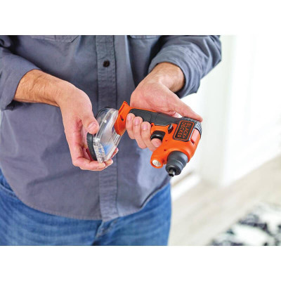 Викрутка акумуляторна Black&amp;Decker 3.6 Li-Ion, 180 об/хв, реверс, підсвічування, 0.4 кг (BDCSFS30C)