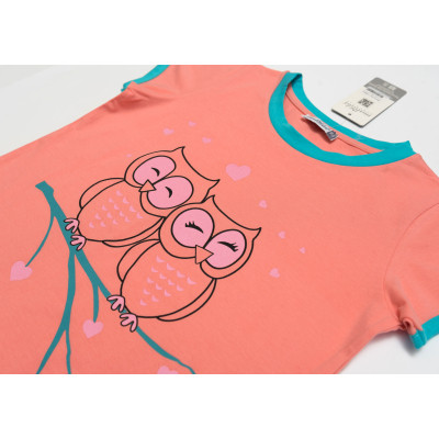 Піжама дитяча Matilda з совушками (11590-4-152G-peach)