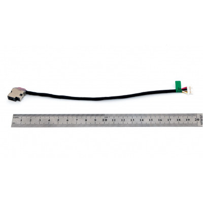 Роз&#039;єм живлення ноутбука з кабелем HP PJ969 (4.5mm x 3.0mm + center pin), 8(7)-pin, 18 см (A49120)