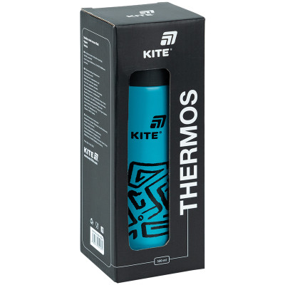 Термос Kite 500 мл, темно-бірюзовий (K25-1222-1)