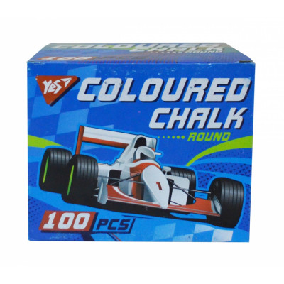 Крейда Yes кольорова, кругла, 100 шт &quot;Full power&quot; (400338)