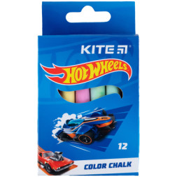 Крейда Kite кольорова Jumbo Hot Wheels, 12 кольорів (HW24-075)