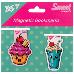Закладки для книг Yes магнітні Sweet Cream Cake, 2шт (708114)