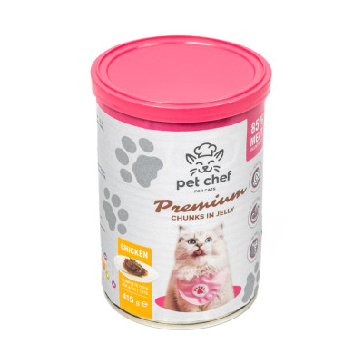Вологий корм для кішок Pet Chef З куркою 415 г (4820255193564)