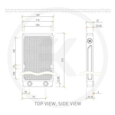 Радіатор охолодження Ekwb EK-CoolStream SE 240 (Classic) (3831109817322)