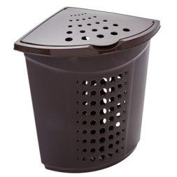 Кошик для білизни Алеана Кутовий Коричневий 45 л (алн 122051/коричневий)