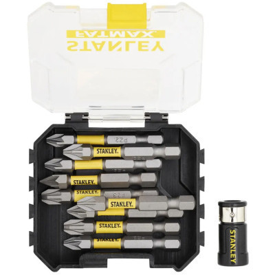 Набір біт Stanley FatMax, Pozidriv, Pz1, Pz2, Pz3, L = 50 мм, 10 шт, кейс (STA88565)