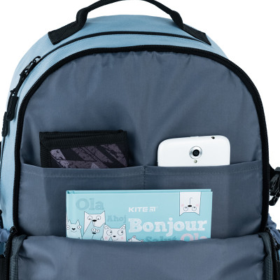 Рюкзак шкільний GoPack Education Teens 186 блакитний (GO25-186L-2)
