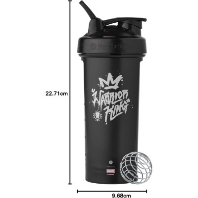 Шейкер спортивний BlenderBottle Classic Loop PRO 28oz/820ml Marvel Black (Loop_PRO_28oz_Panther)