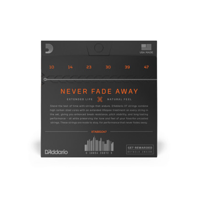 Струни для гітари D&#039;Addario XT 80/20 Bronze Extra Light (10-47) (XTABR1047)