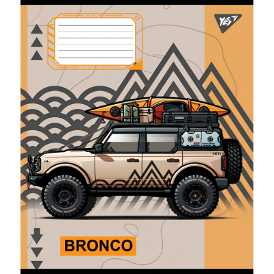 Зошит Yes Off road vehicle А5 36 аркушів лінія (767352)