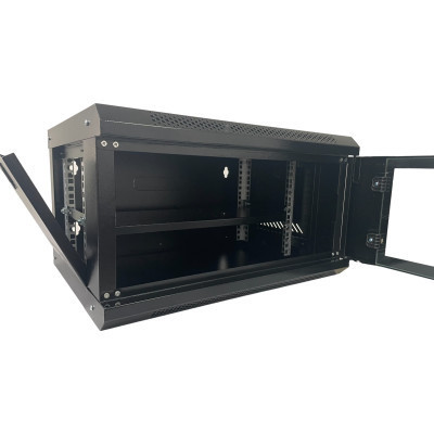 Шафа настінна GEAR 6U 19&#039;&#039; 530x400x300 мм, + полка 19&quot;, black (GWMSN-6U)
