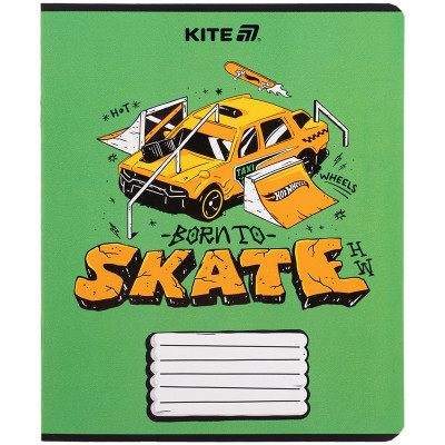 Зошит Kite Hot Wheels, 18 аркушів, клітинка (HW25-236)