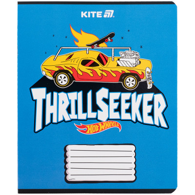 Зошит Kite Hot Wheels, 18 аркушів, клітинка (HW25-236)