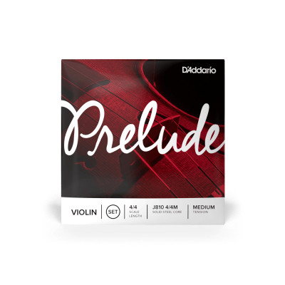 Струни для скрипки D&#039;Addario Prelude Violin String Set 4/4 Scale Medium Tension (J810 4/4M)