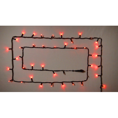 Гірлянда Delux String 100LED IP44 EN 10 м Червоний/чорний (90016601)