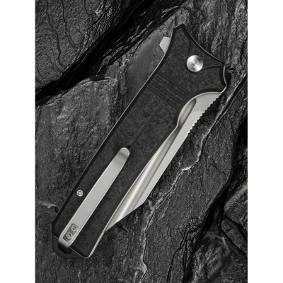 Ніж Civivi Neurohaptic, Bead Blast, чорний G10 (C23080-2)