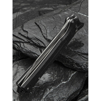 Ніж Civivi Neurohaptic, Bead Blast, чорний G10 (C23080-2)