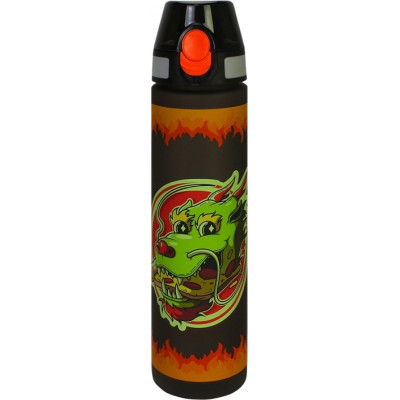 Поїльник-непроливайка Cool For School Fire Dragon, 750 мл, чорна (CF61313)