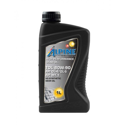 Трансмісійна олива Alpine Gear Oil 80W-90 TDL GL-4/GL-5 1л (0725-1)
