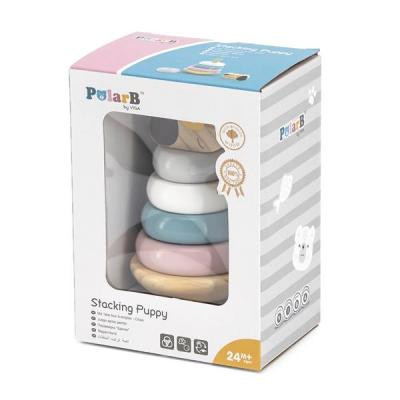 Розвиваюча іграшка Viga Toys Пірамідка PolarB Песик (44042)
