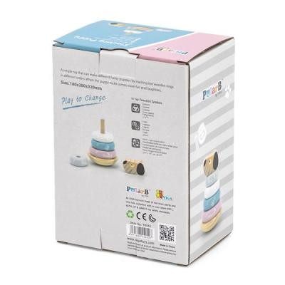 Розвиваюча іграшка Viga Toys Пірамідка PolarB Песик (44042)