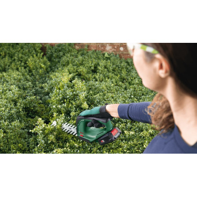 Кущоріз Bosch AdvancedShear 18В-10, 10/20см, крок різу 8мм (без АКБ та ЗП) (0.600.857.001)
