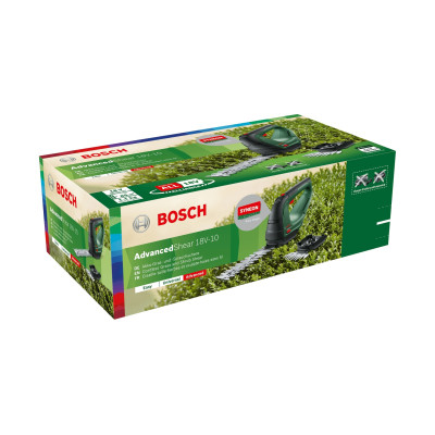 Кущоріз Bosch AdvancedShear 18В-10, 10/20см, крок різу 8мм (без АКБ та ЗП) (0.600.857.001)