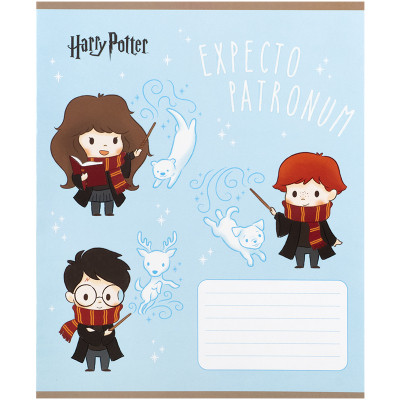 Зошит Kite Harry Potter, 12 аркушів, коса лінія (HP25-235)