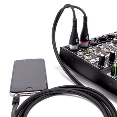 Інсертний кабель D&#039;Addario Custom Series 1/8&quot; to Dual XLR Audio Cable (1.8m) (PW-MPXLR-06)