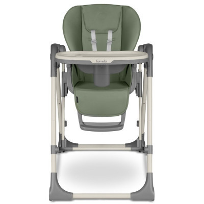 Стілець для годування Lionelo 2 в 1 Laurice Green Olive з функцією гойдалки (LO-LAURICE GREEN OLIVE)