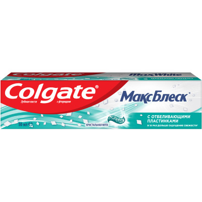 Зубна паста Colgate Макс Блиск Кришталева м&#039;ята 50 мл (6920354805844)