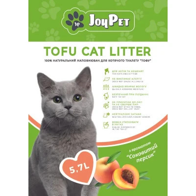 Наповнювач для туалету JOYPET TOFU Соковитий персик 5.7 л (JPTF55)