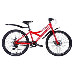 Велосипед Discovery Flint DD 24&quot; 13&quot; ST 2024 Червоний (OPS-DIS-24-346)