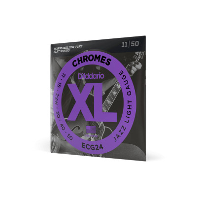 Струни для гітари D&#039;Addario XL Chromes Jazz Light (11-50) (ECG24)