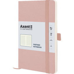 Блокнот Axent Partner Soft Skin 125x195 мм 96 аркушів у клітинка Пудровий (8616-24-A)