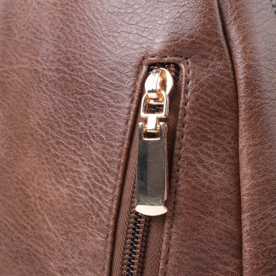 Сумка Vintage З однією лямкою через плече з екошкіри Коричнева (22760)