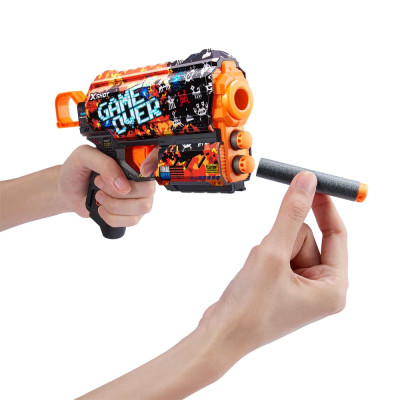 Іграшкова зброя Zuru X-Shot Швидкострільний бластер Skins Flux Game Over (8 патронів) (36516E)