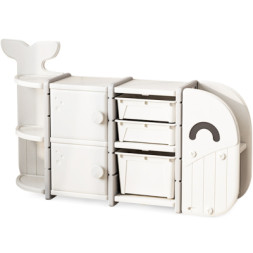 Дитячий стелаж Mealux Swimo White (KD-E017 White)
