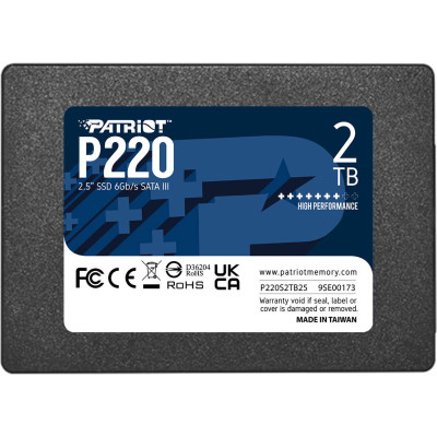 Накопичувач SSD 2.5&quot; 2TB P220 Patriot (P220S2TB25)
