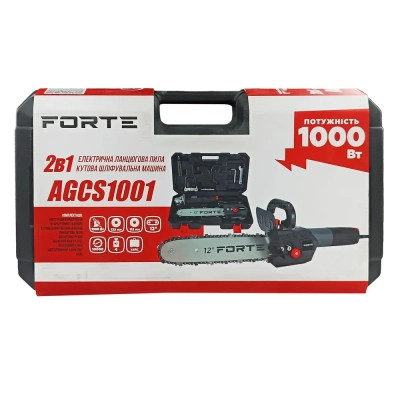 Ланцюгова пила Forte AGCS1001 2в1 пила/шліфмашина, 1000Вт, 125мм, 12&quot; (108227)