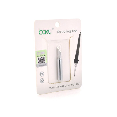 Жало паяльне Baku BK-900M-T-K,silver, 4*6.3mm, мідь, гальванічне покриття (BK-900M-T-K)